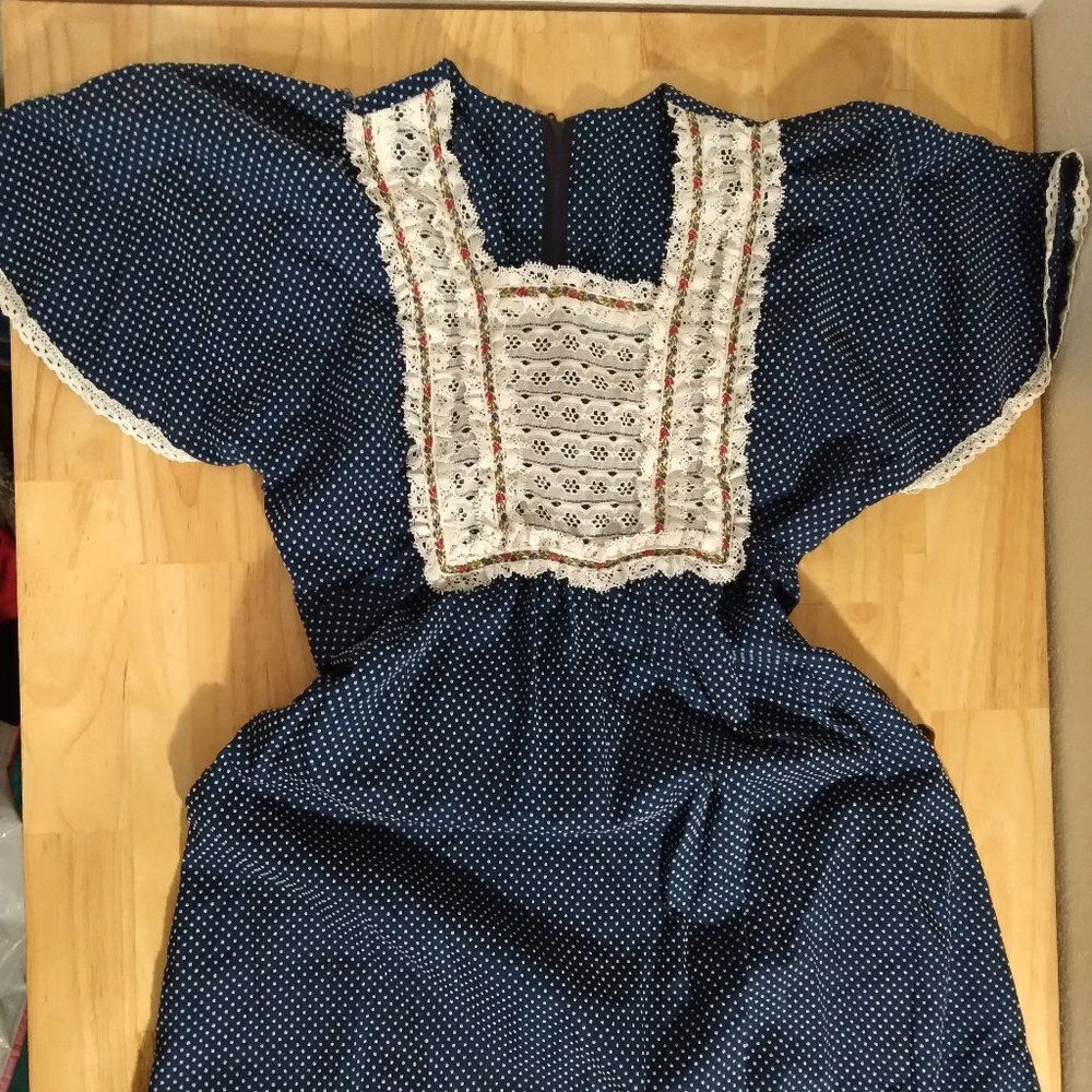 Vintage Kandy Kiss Polka Dot Prairie Dress